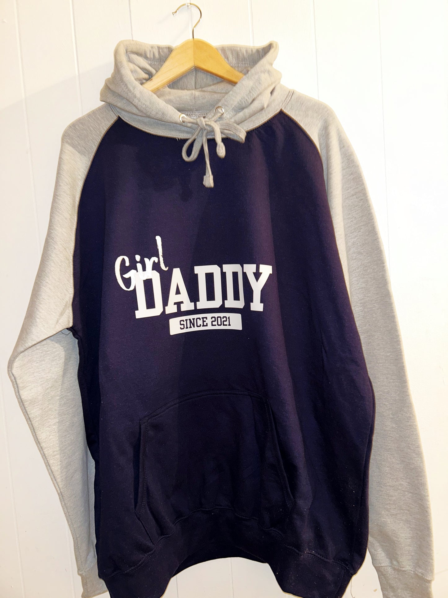 Girl Daddy raglan style hoodie