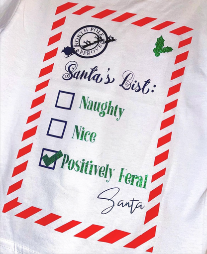 Santa’s list t-shirt