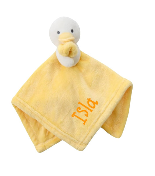 Personalised duckling comforter