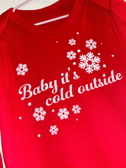 Baby It’s Cold Outside babygrow