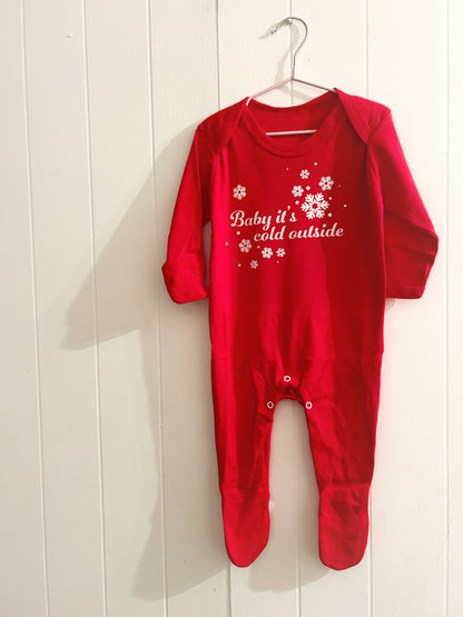 Baby It’s Cold Outside babygrow