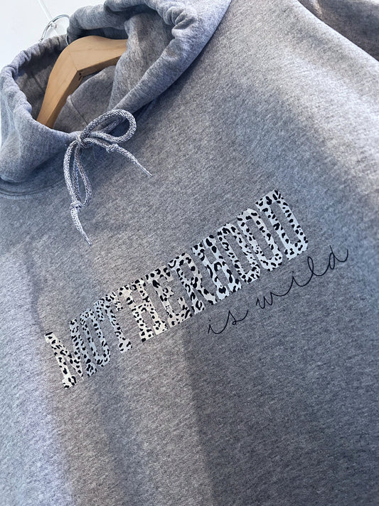 Motherhood hoodie HOLOGRAPHIC LEOPARD PRINT