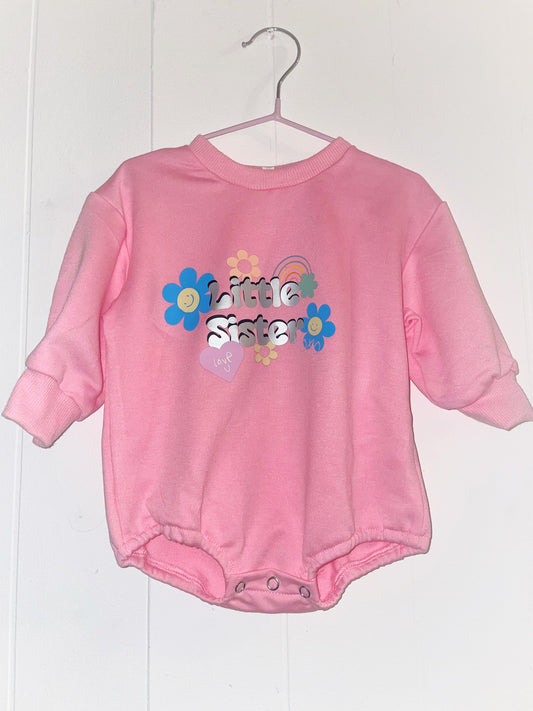 Little Sister Love romper sweater